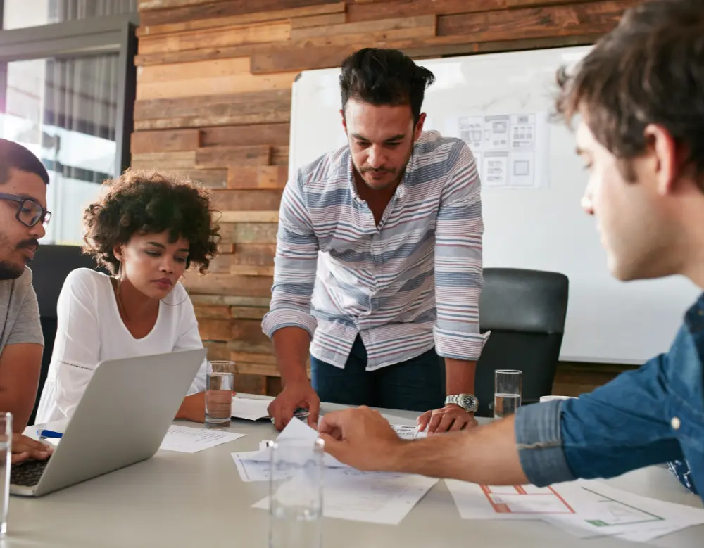 people-high-five-library-close-up
